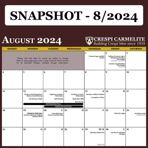 2024-25 August Snapshot