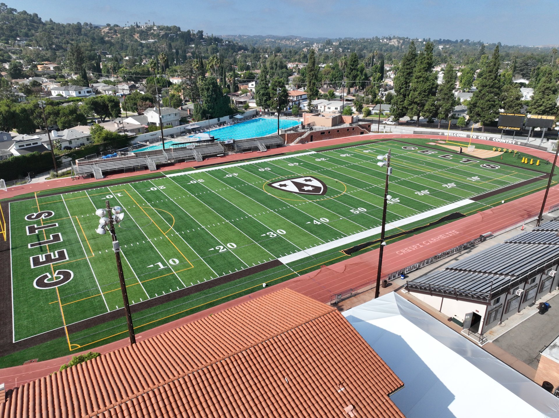 Aerial of campus