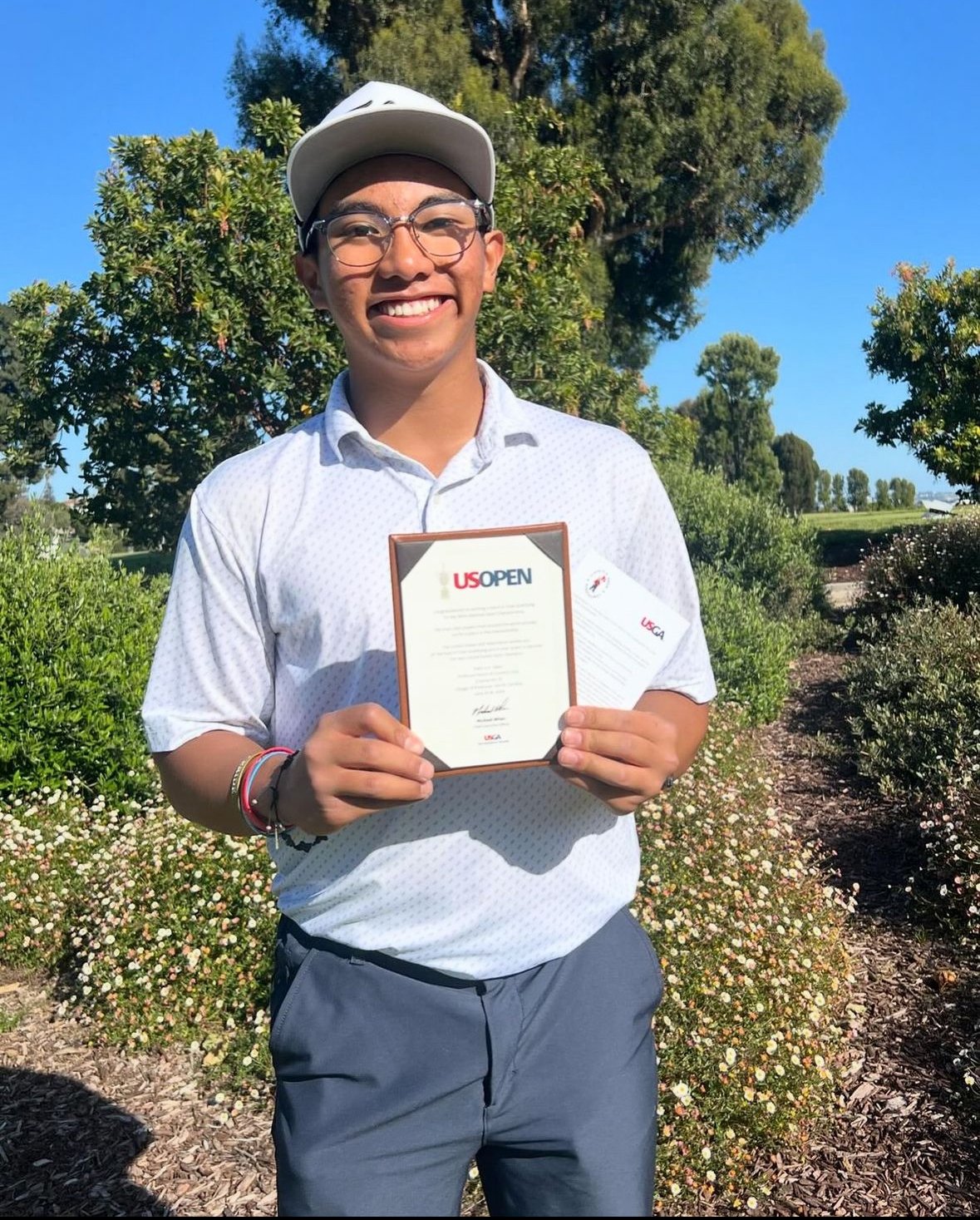 Grant Leary at U.S. Open qualifier